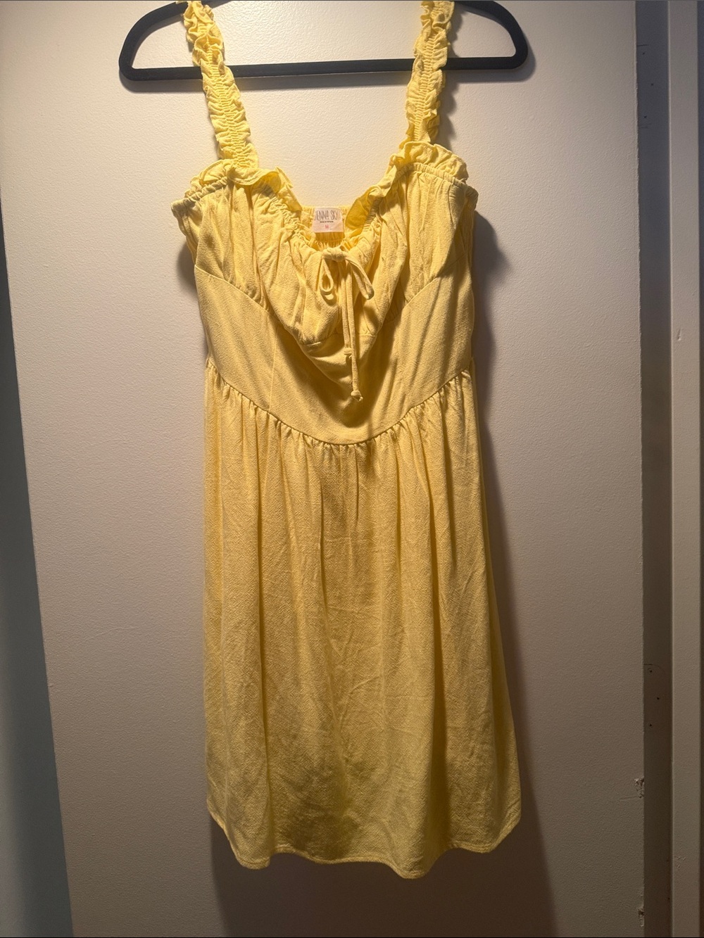 Sienna Sky Yellow Ruffle Strap Sundress
